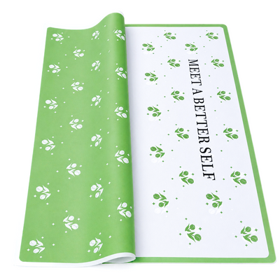 Coli celofan cu lalele, culoare verde J04 - ROC A288
