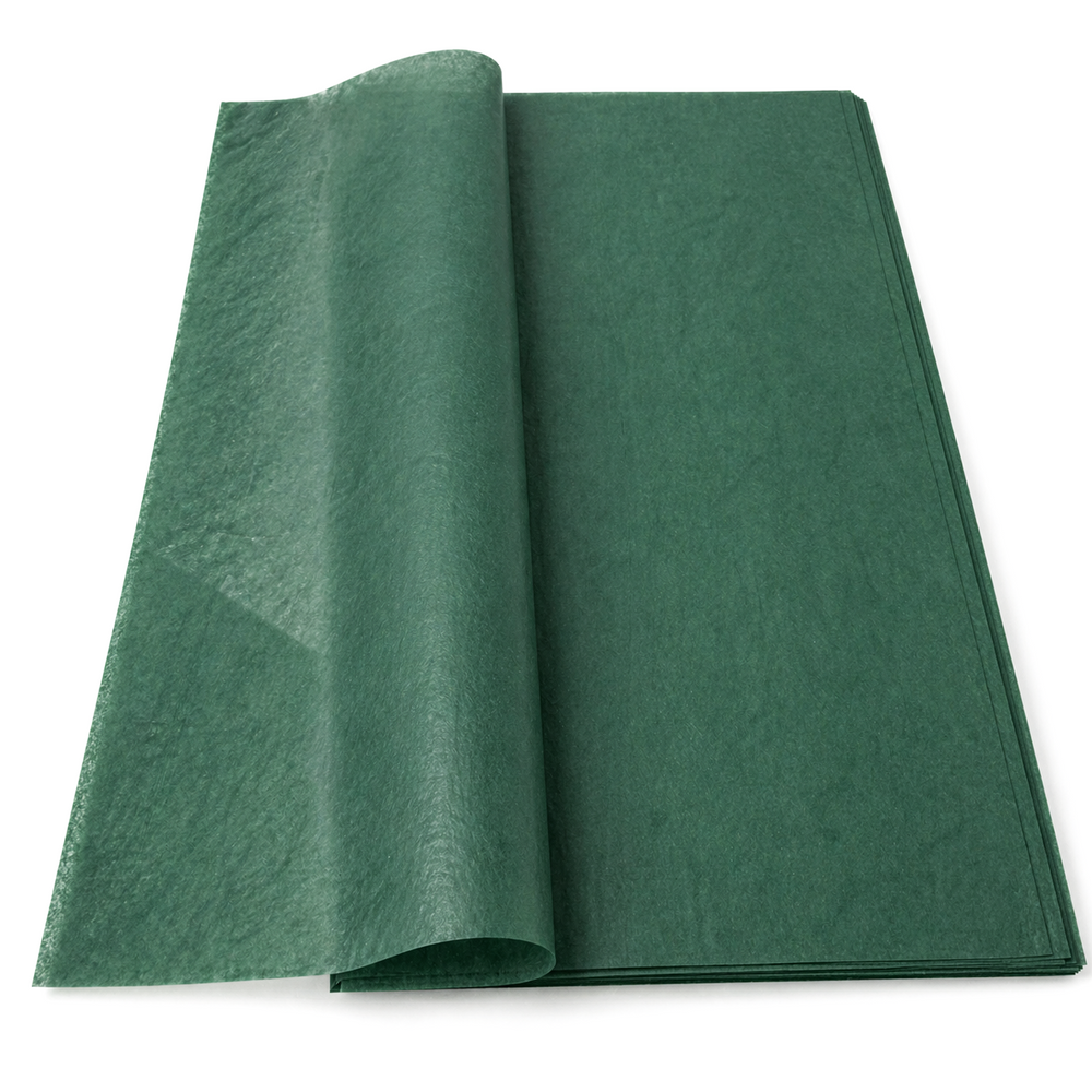Set 20 coli hârtie din mătase impermeabilă, culoare verde NR. 091 - ROC A72