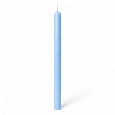 Lumânare din parafină albă pentru botez, 90 cm, culoare albastru - 90030 DR ALBASTRU
