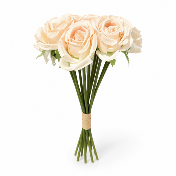 Buchet trandafiri artificiali, culoare crem - ROC AF1