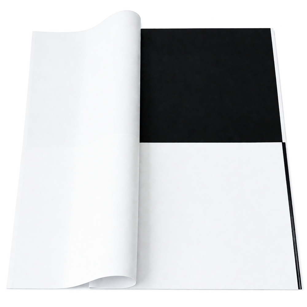 Coli celofan cu print model 6, culoare negru J06 - ROC A288