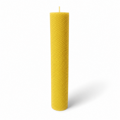 Lumânare din ceară de albine tip fagure, 35 cm, culoare nature - 35060TF