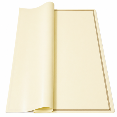 Coli celofan cu dungi aurii, culoare crem JS13 - ROC A288
