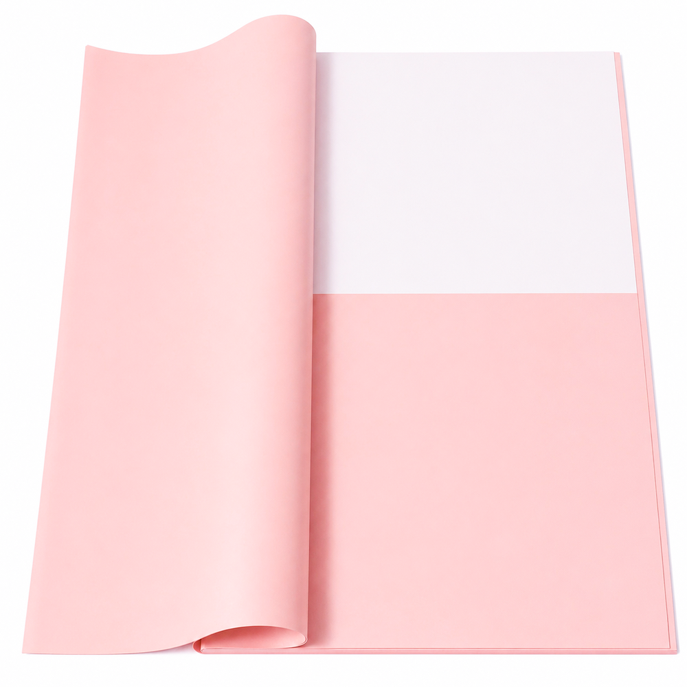 Coli celofan cu print model 6, culoare roz deschis J05 - ROC A288