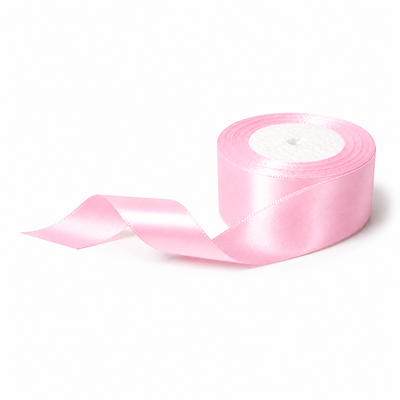 Rolă panglică satin, 4 cm, culoare roz NR. 43 - ROC 0811