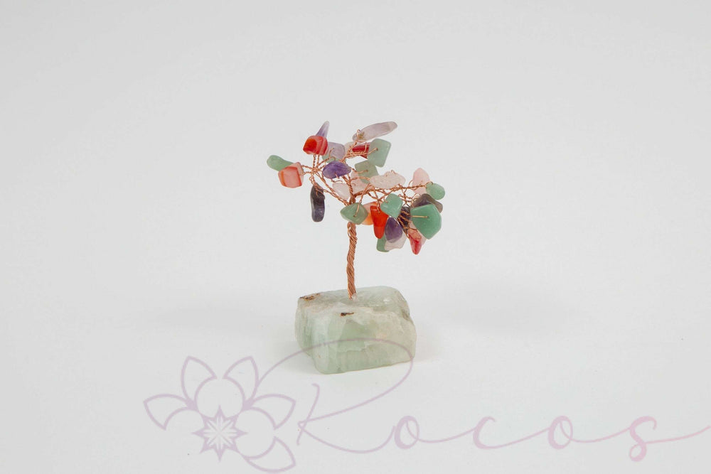 Decoratiune copac cu cristale multicolore