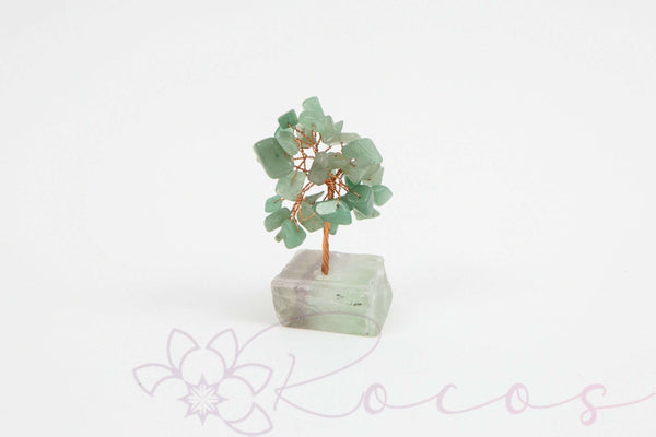 Decoratiune copac cu cristale turcoaz