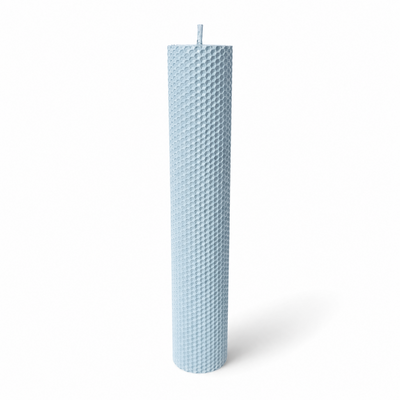 Lumânare din ceară de albine tip fagure, 35 cm, culoare albastru deschis NR. 4 - 35060TFC