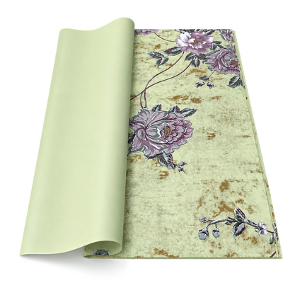 Coli celofan cu print floral, culoare verde M7 - ROC A288