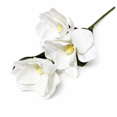 Magnolii artificiale din silicon, culoare alb NR. 7 - ROC AF52