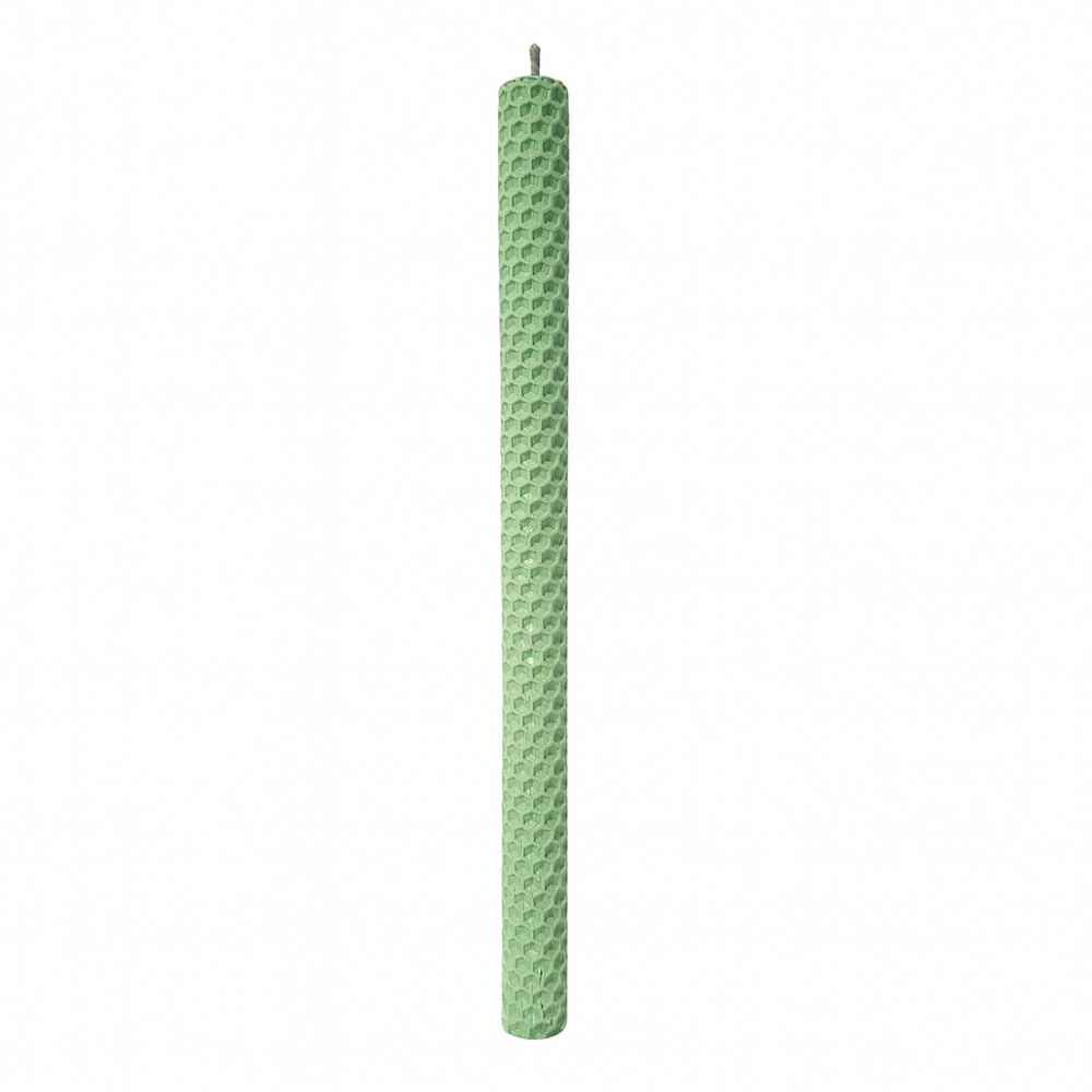 Set 6 lumânări din ceară tip fagure, culoare verde NR. 4 - 260/20