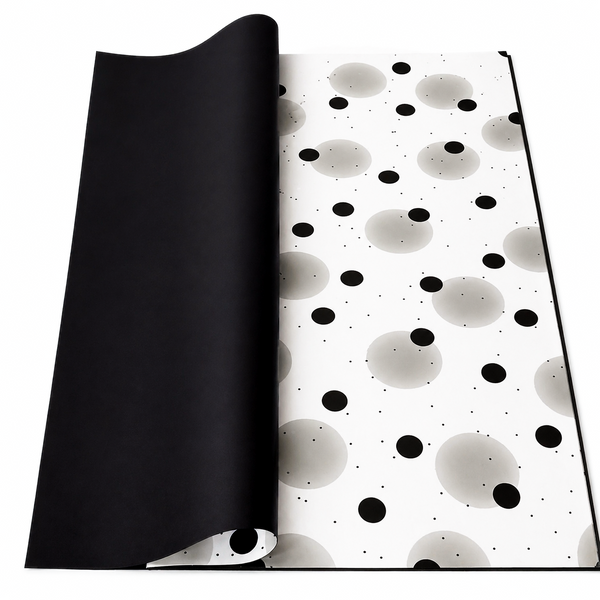 Coli celofan cu buline, culoare negru J06 - ROC A288