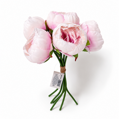 Buchet 6 bujori, culoare roz - ROC AF4
