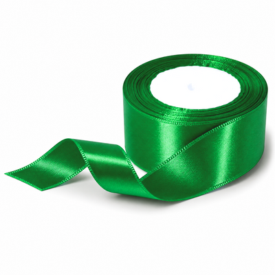 Rolă panglică satin, 4 cm, culoare verde NR. 19- ROC 0811