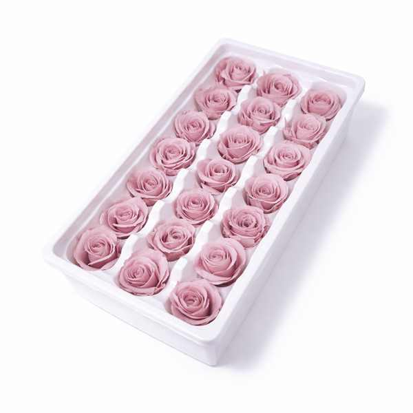 Set 21 trandafiri criogenați, culoare roz prăfuit NR. 16 - ROC M29