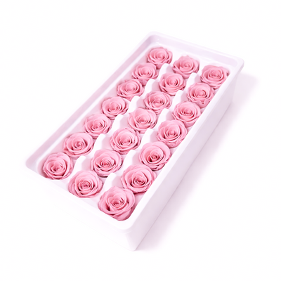 Set 21 trandafiri criogenați, culoare roz NR. 33 - ROC M29