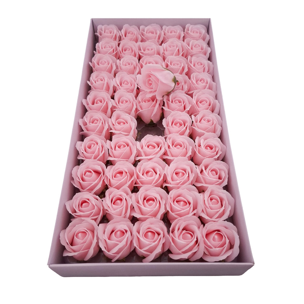 Set 50 trandafiri din săpun, culoare roz - NR. 1 - ROC M1