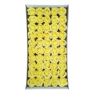 Set 50 trandafiri din săpun, culoare galben - NR. 16 - ROC M1