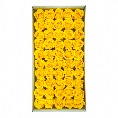 Set 50 trandafiri din săpun, culoare galben NR. 17 - ROC M1