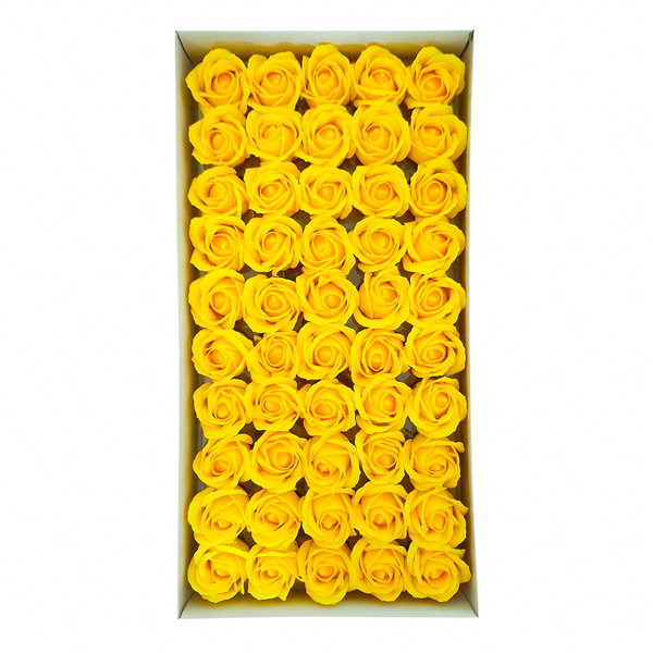 Set 50 trandafiri din săpun, culoare galben NR. 17 - ROC M1