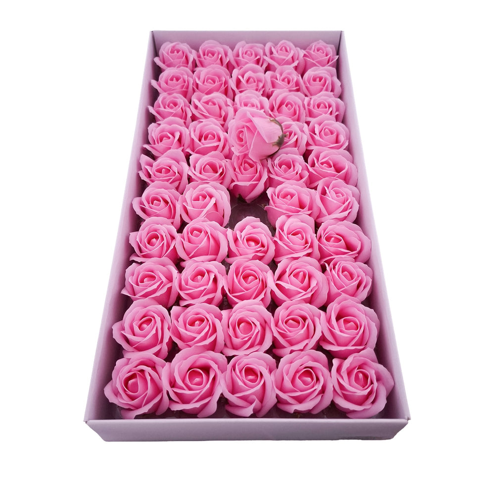 Set 50 trandafiri din săpun, culoare roz - NR. 2 - ROC M1