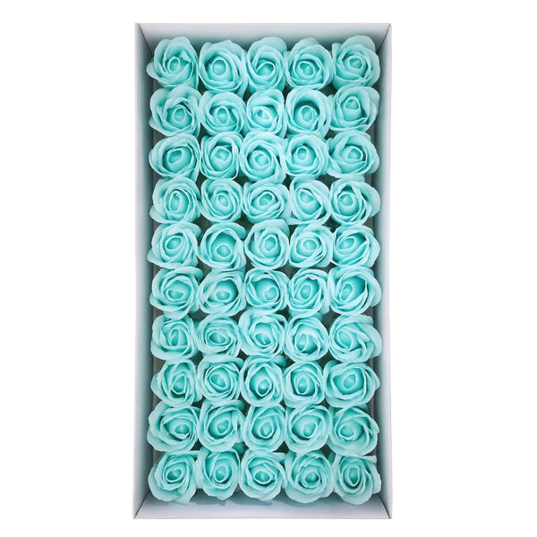 Set 50 trandafiri din săpun, culoare albastru - NR. 22 - ROC M1