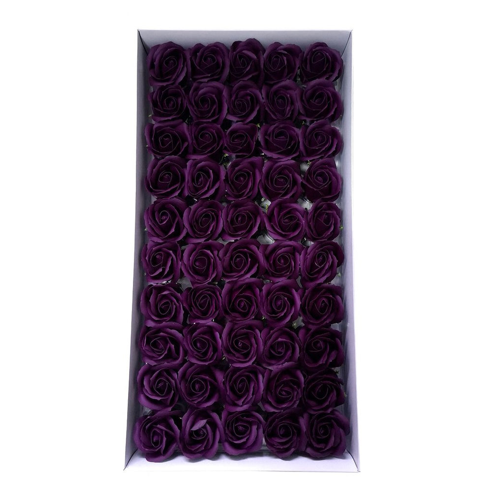 Set 50 trandafiri din săpun, culoare mov - NR. 37 - ROC M1
