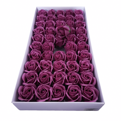 Set 50 trandafiri din săpun, culoare roz prăfuit - NR. 6 - ROC M1