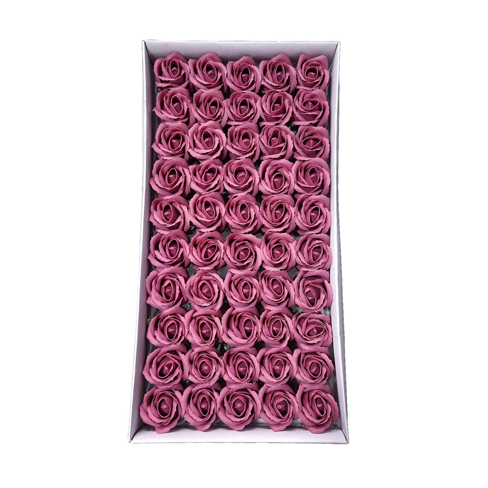 Set 50 trandafiri din săpun, culoare roz prăfuit - NR. 48 - ROC M1