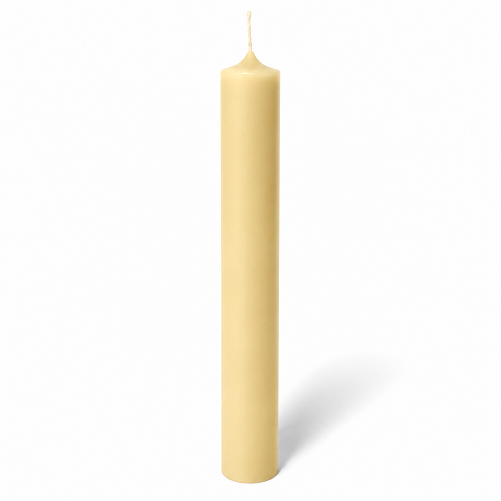Lumânare din parafină pentru cununie și botez, 35 cm, culoare crem NR. 3 - 35048 CREM
