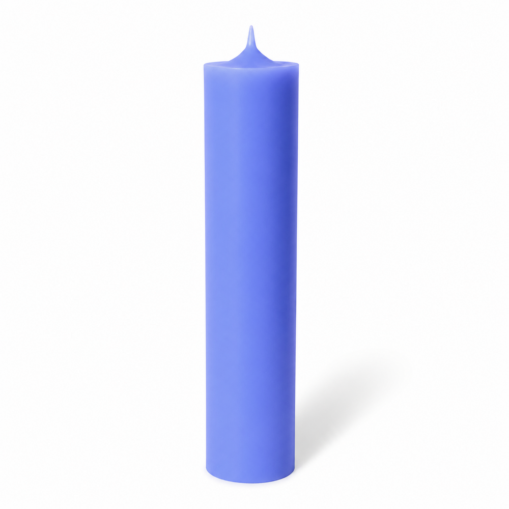 Lumânare din parafină pentru cununie și botez, 40 cm, culoare albastru NR. 9 - 40070 ALBASTRU