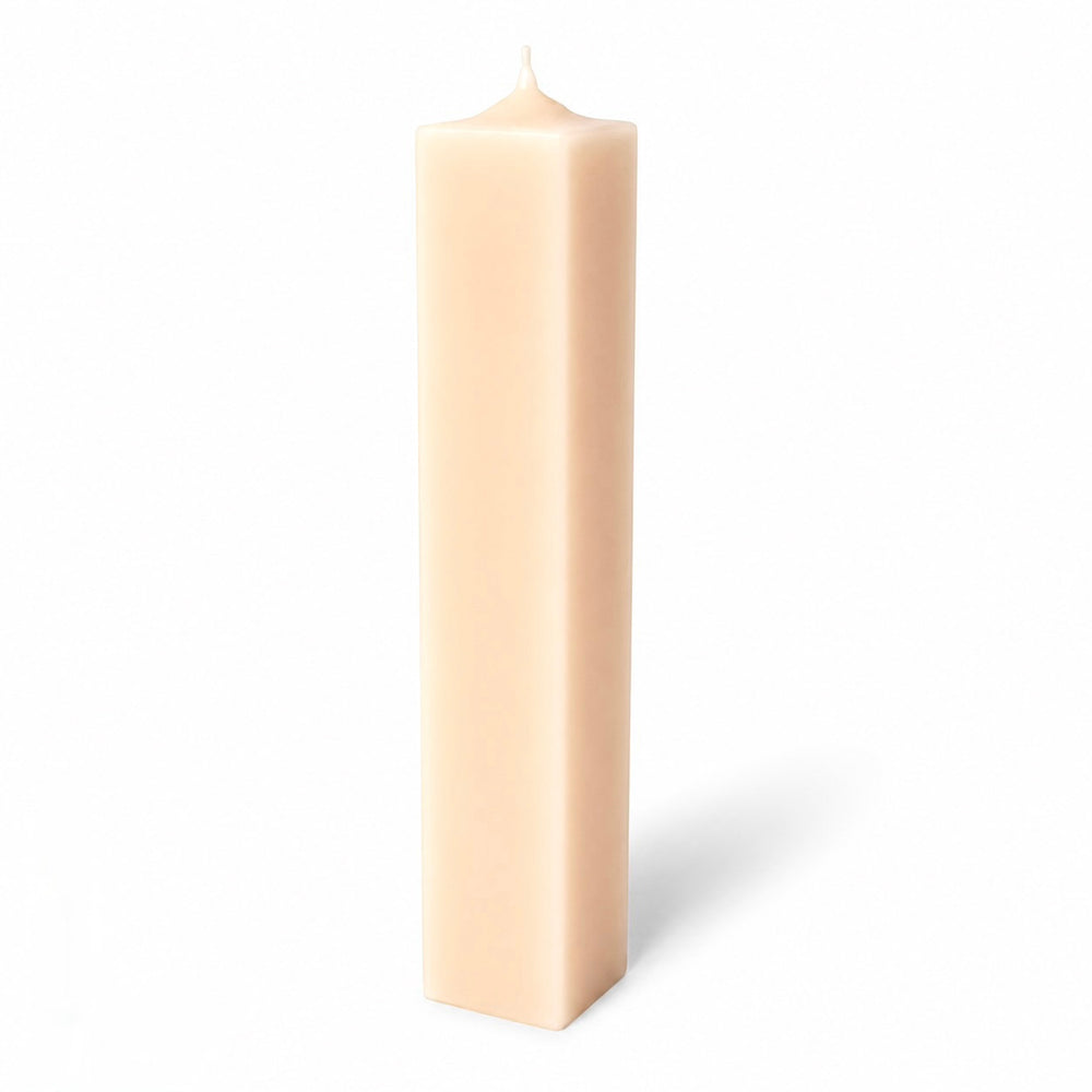 Lumânare din parafină pentru botez și cununie, 30 cm, culoare crem NR. 2 - 30050 PĂTRAT CREM
