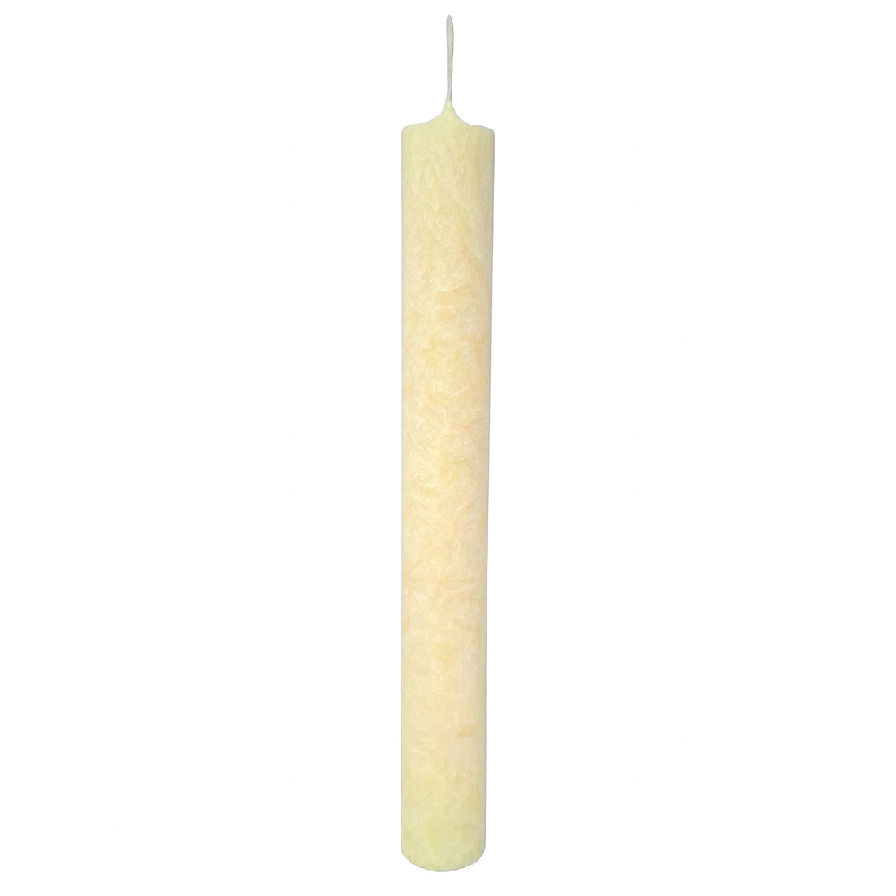 Lumânare tip gheață pentru cununie și botez, culoare crem - 40048 ST CREM
