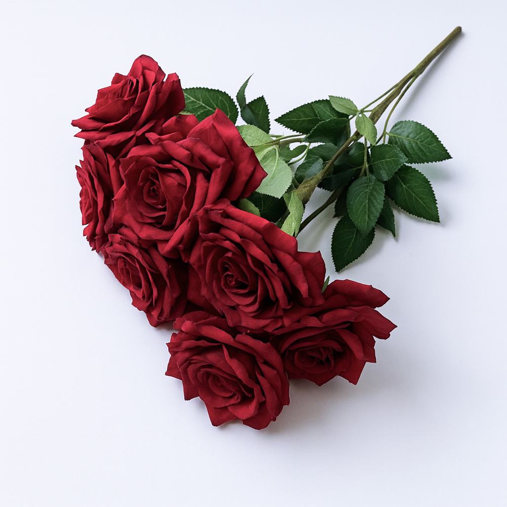 Buchet trandafiri artificiali, culoare roșu - ROC AF32