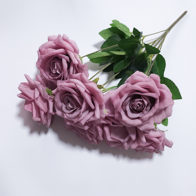 Buchet trandafiri artificiali, culoare mov - ROC AF32