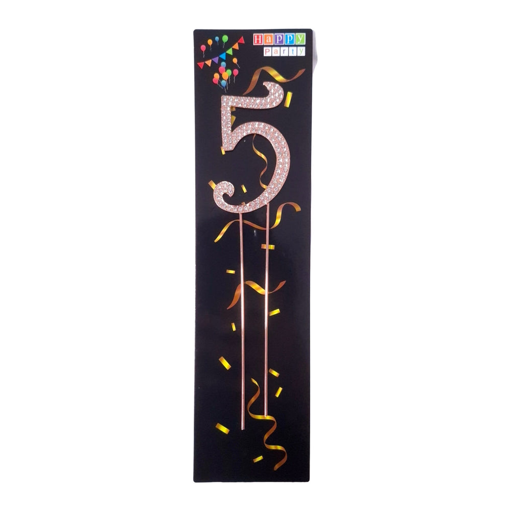 Topper pentru tort cifra ”5” - ROC P102