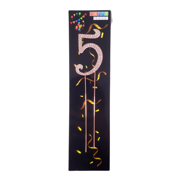Topper pentru tort cifra ”5” - ROC P102