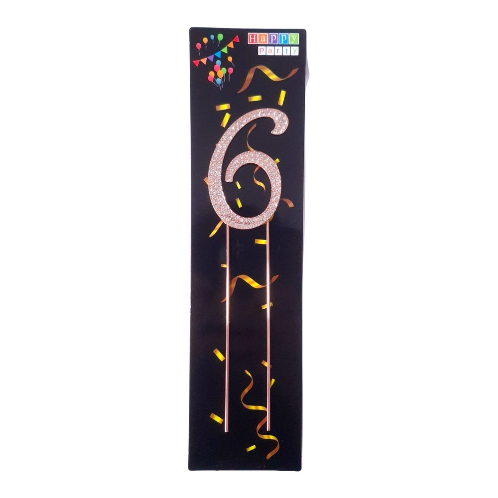 Topper pentru tort cifra ”6” - ROC P102