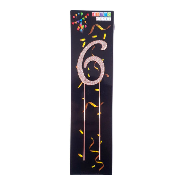 Topper pentru tort cifra ”6” - ROC P102