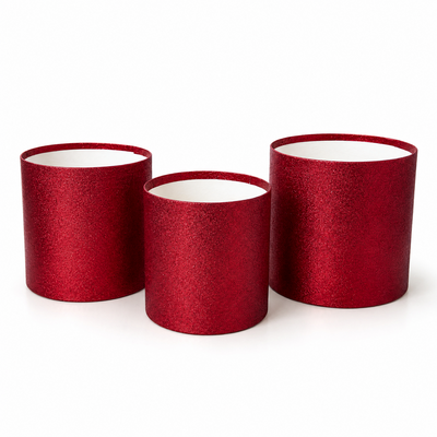 Set 3 cutii fără capac, culoare roșu - ROC 5255