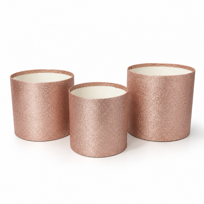 Set 3 cutii fără capac, culoare roz - ROC 5255