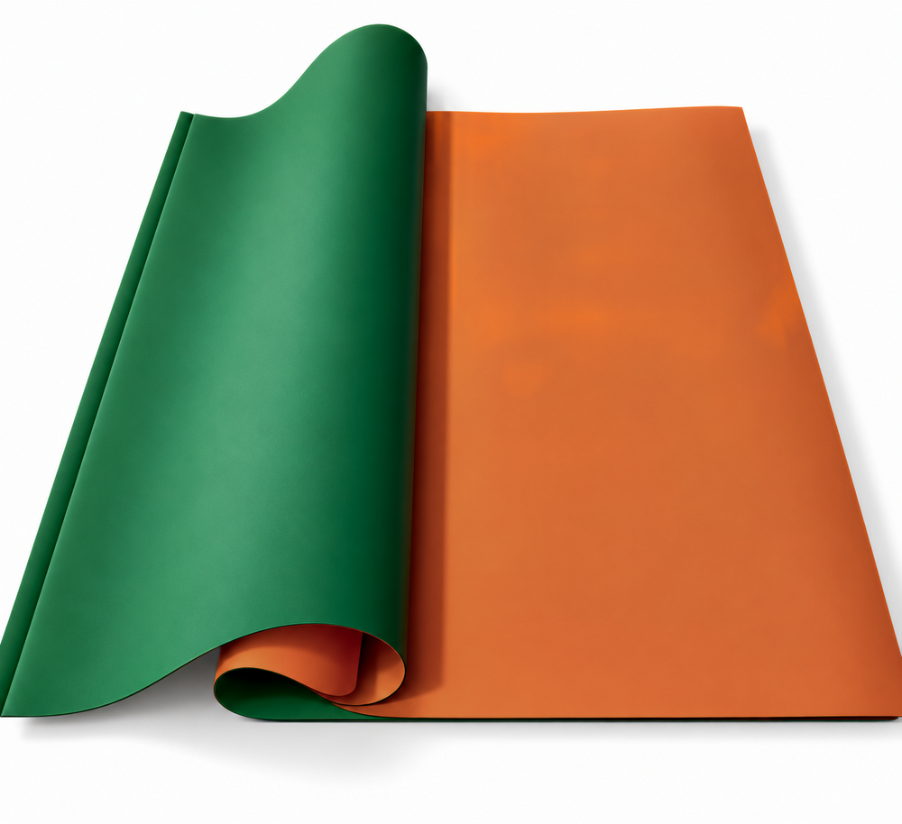 Hojas de celofán de doble cara, 58 × 58 cm, set de 20 hojas — Amarillo / Naranja R52