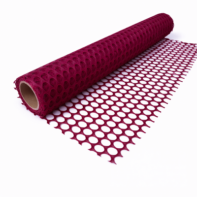 Rolă ambalaj tip dantelă perforată, culoare grena