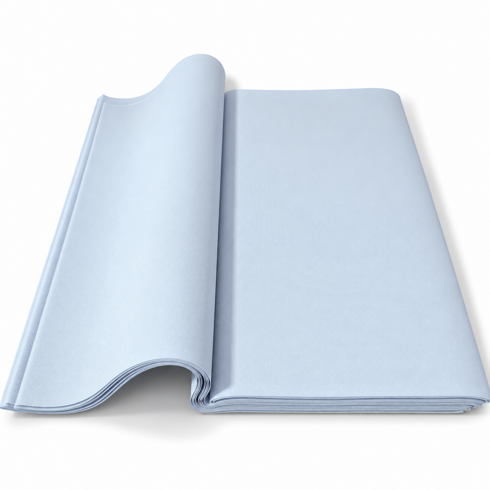 Coli ambalaj buretat texturat, 58 × 58 cm, set 20 coli - Albastru deschis J85