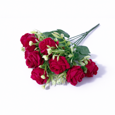 Set 2 buchete artificiale trandafiri, 31 cm, culoare roșu - ROC AF15SET2