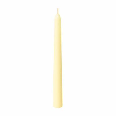 Set 12 lumânări conice, culoare crem