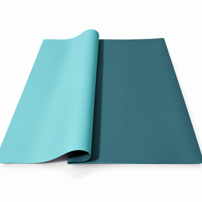 Doppelseitige Zellophanbögen, 58 × 58 cm, Set mit 20 Bögen — Türkis / Blau OY037