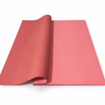 Doppelseitige Cellophanbögen, 58 × 58 cm, Set mit 20 Bögen — Staubrosa / Braun OY024