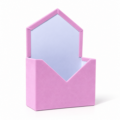 Set mit 2 samtbezogenen Umschlägen, Farbe Rosa A7