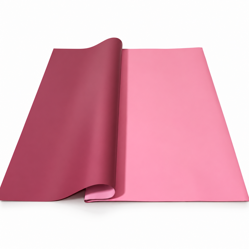 Fogli di cellophane bifacciali, 58 × 58 cm, set di 20 fogli — Rosa / Rosso chiaro OY023